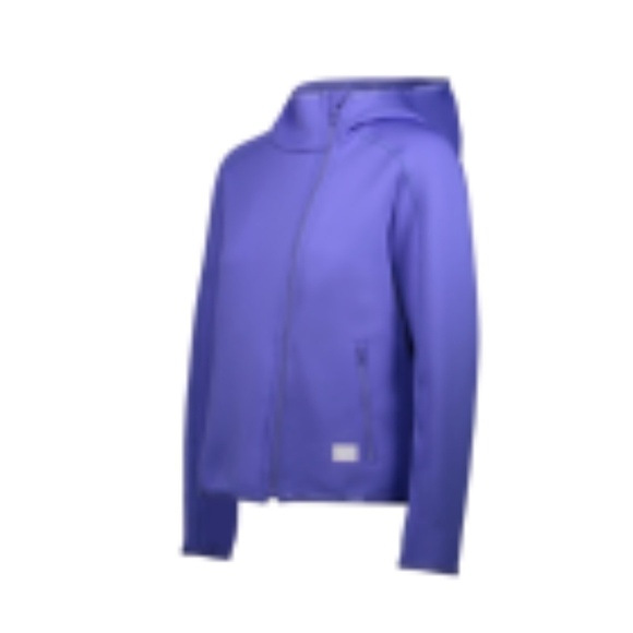 Foray Golf Security Bleach Spacer Jacket Asymmetric Hooded Blue sz S NWOT - Picture 3 of 10
